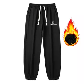 Xu Tailang Трикотажные спортивные штаны унисекс ALang Studio, Светло-серый (на флисовой подкладке)