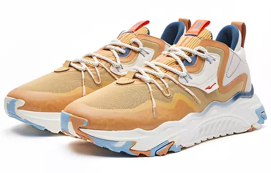 Xun Lifestyle Shoes Men Low-Top, мужские кроссовки, Desert Yellow/caramel Yellow-коричневый Erke