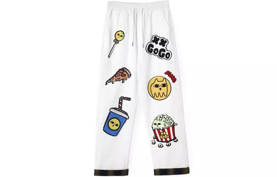 XXGOGO Повседневные брюки унисекс, Белый