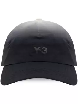 Y-3 бейсболка с флокированным логотипом, черный
