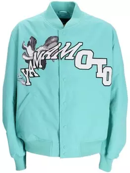 Y-3 бомбер с логотипом, синий