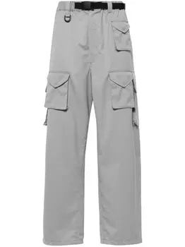 Y-3 брюки-карго с логотипом, серый
