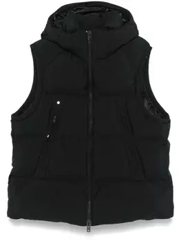 Y-3 дутый жилет, черный