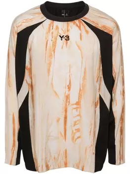 Y-3 футболка с длинными рукавами, черный