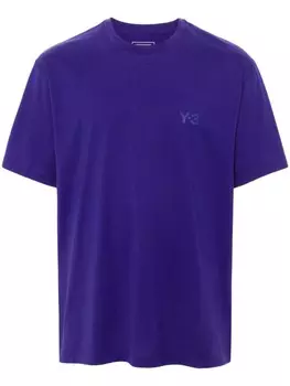 Y-3 футболка с короткими рукавами, фиолетовый