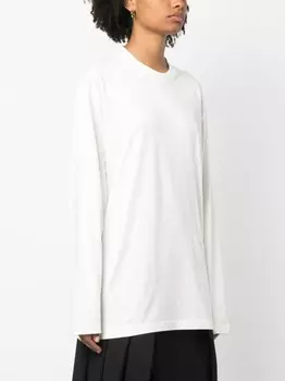 Y-3 футболка с нашивкой-логотипом, белый