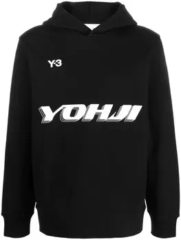Y-3 худи с логотипом, черный