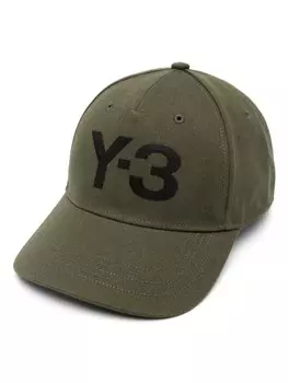 Y-3 кепка с вышитым логотипом, зеленый