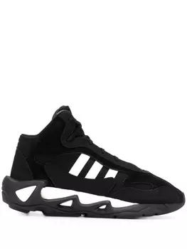 Y-3 кроссовки с контрастными полосками, черный