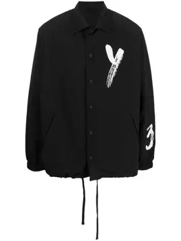 Y-3 куртка-рубашка с логотипом, черный