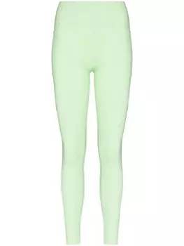 Y-3 легинсы с логотипом, зеленый