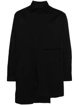 Y-3 многослойная поплиновая рубашка, черный