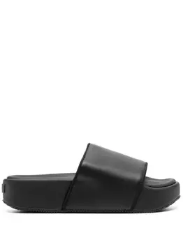 Y-3 однотонные шлепанцы, черный