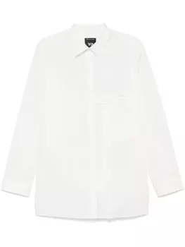 Y-3 поплиновая рубашка, белый
