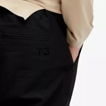 Y-3 Прямые брюки, черный