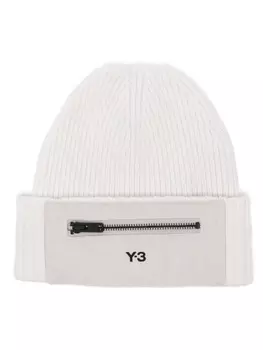 Y-3 шапочка с аппликацией логотипа, белый