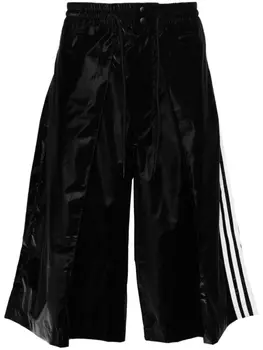 Y-3 шорты-бермуды с полосками 3-Stripes, черный