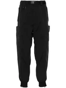 Y-3 спортивные брюки с жатым эффектом, черный