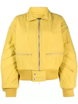 Y-3 стеганый пуховик, желтый