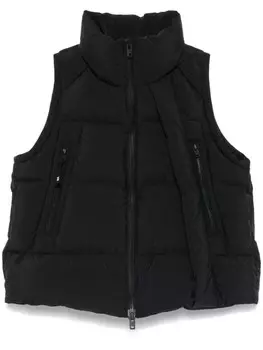 Y-3 стеганый жилет, черный