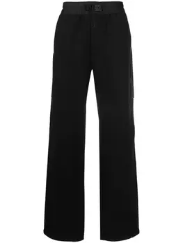 Y-3 straight-leg cut trousers, черный