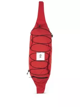 Y-3 сумка через плечо с нашивкой-логотипом, красный