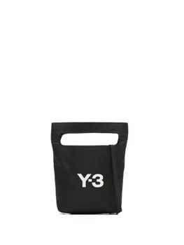 Y-3 сумка-тоут размера мини с логотипом, черный