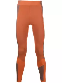 Y-3 тайтсы со вставками, оранжевый
