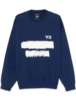 Y-3 толстовка с графичным принтом из коллаборации с adidas, синий