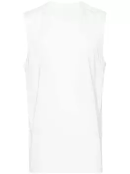 Y-3 топ с логотипом, белый