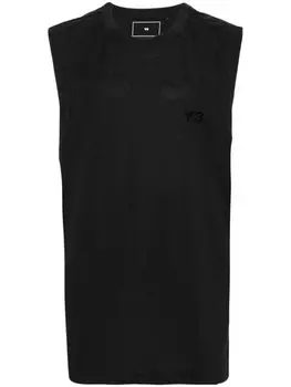 Y-3 топ с логотипом, черный