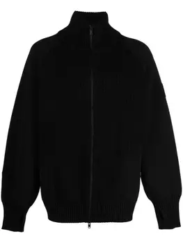 Y-3 трикотажная толстовка на молнии, черный