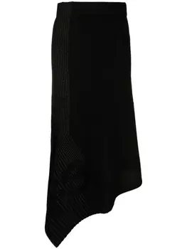 Y-3 трикотажная юбка CH1 асимметричного кроя, черный