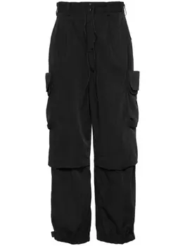 Y-3 твиловые брюки карго, черный