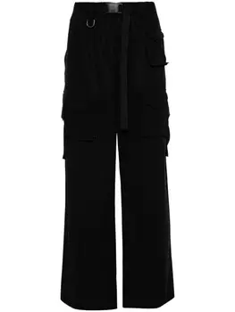 Y-3 твиловые брюки карго, черный