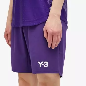 Y-3 X 4-е трикотажные шорты реал мадрид, фиолетовый
