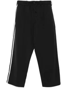Y-3 x adidas 3-полосатые спортивные штаны, черный