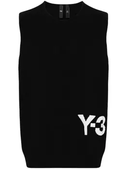 Y-3 жилет с логотипом из коллаборации с adidas, черный