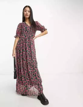 Y.A.S. Разноцветное платье макси с цветочным принтом Rinna