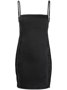 Y/Project джинсовое платье мини, черный