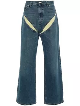 Y/Project джинсы с вырезами, синий