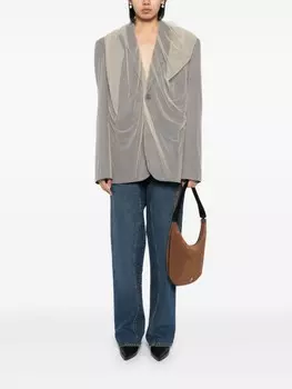 Y/Project джинсы с вышитым логотипом, синий