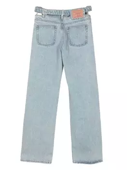 Y/Project джинсы широкого кроя с поясом, синий