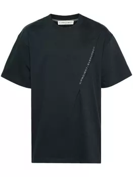 Y/Project футболка со складками, серый