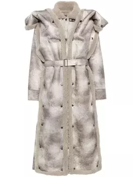 Y/Project пальто Snap Off, серый