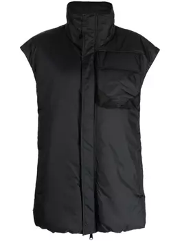 Y's дутый жилет с карманами, черный
