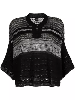 Y's джемпер рыхлой вязки, черный