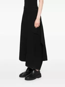 Y's джинсовая юбка на пуговицах, черный