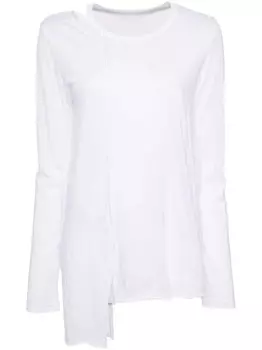 Y's футболка асимметричного кроя, белый