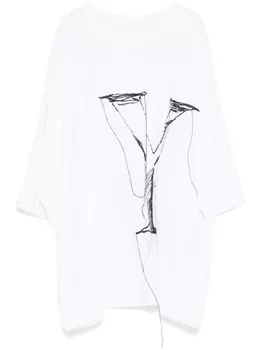 Y's футболка с вышитым логотипом, белый